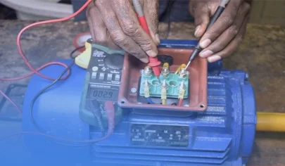 تست سیم پیچ موتور سه فاز