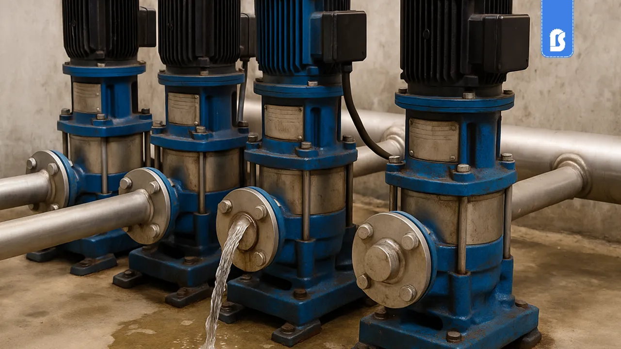 نشتی آب از بوستر پمپ، یکی از علائم خرابی بوستر پمپ