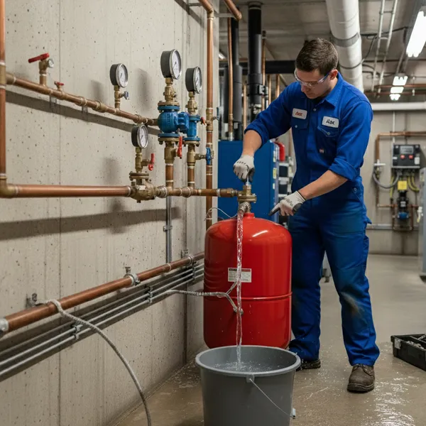 تخلیه دورهای منبع انبساط