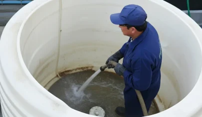 آموزش مرحله به مرحله شستن منبع آب در خانه