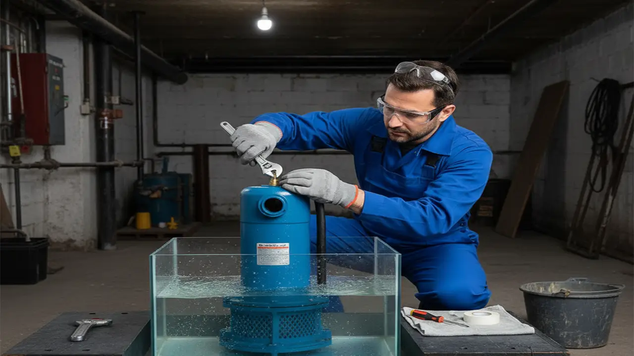 هواگیری پمپ کف کش