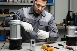 تعویض خازن پمپ کف کش