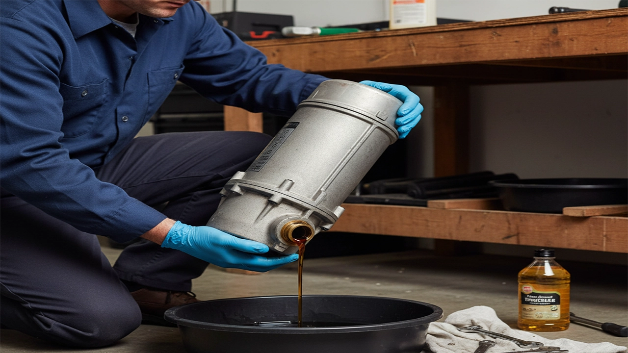 تعویض روغن پمپ کف کش