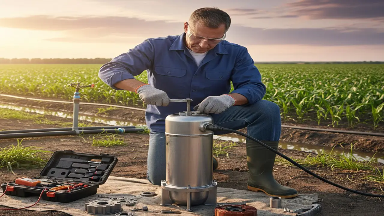 آموزش تعمیر پمپ کف کش