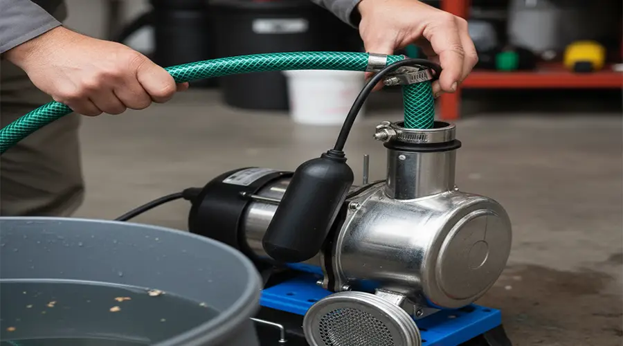 استفاده از شناور برای پمپ کف کش