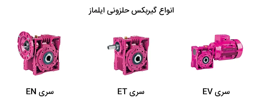 انواع گیربکس حلزونی ایلماز