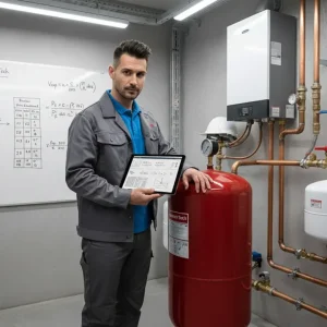 محاسبه حجم منبع انبساط بسته