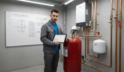 محاسبه حجم منبع انبساط بسته