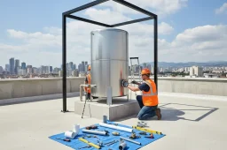 طریقه نصب منبع انبساط باز