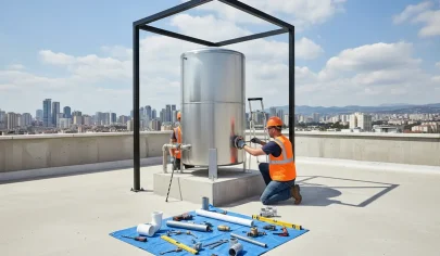 طریقه نصب منبع انبساط باز