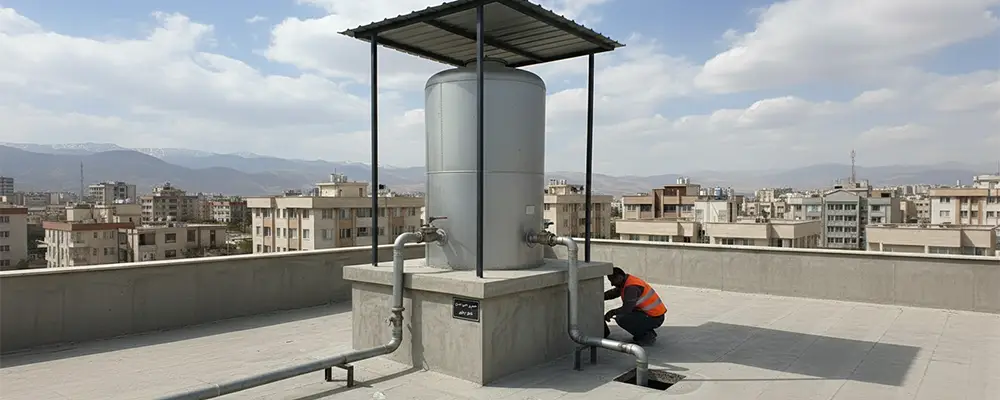 محل نصب منبع انبساط باز