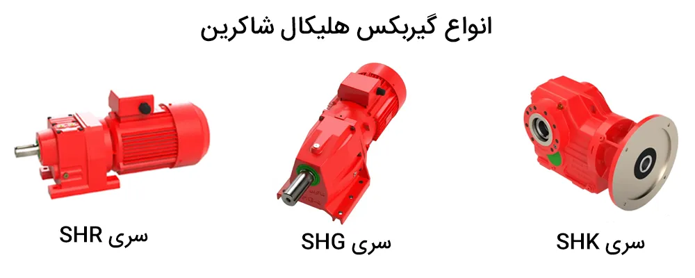انواع گیربکس هلیکال شاکرین