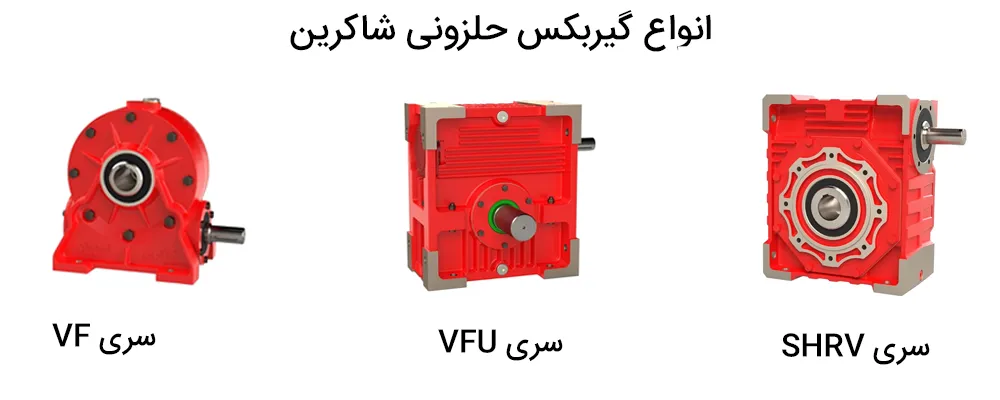 انواع گیربکس حلزونی شاکرین