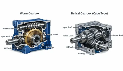 تفاوت گیربکس حلزونی و کتابی