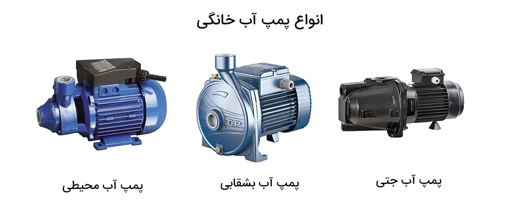 انواع پمپ آب خانگی