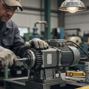 طریقه نصب گیربکس حلزونی