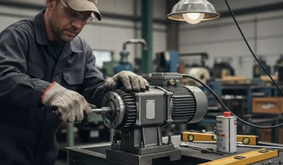 طریقه نصب گیربکس حلزونی