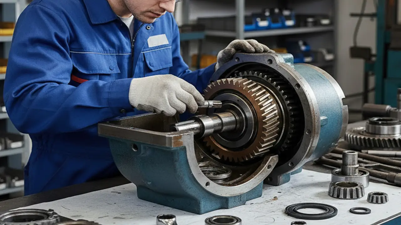 آموزش تعمیر گیربکس حلزونی