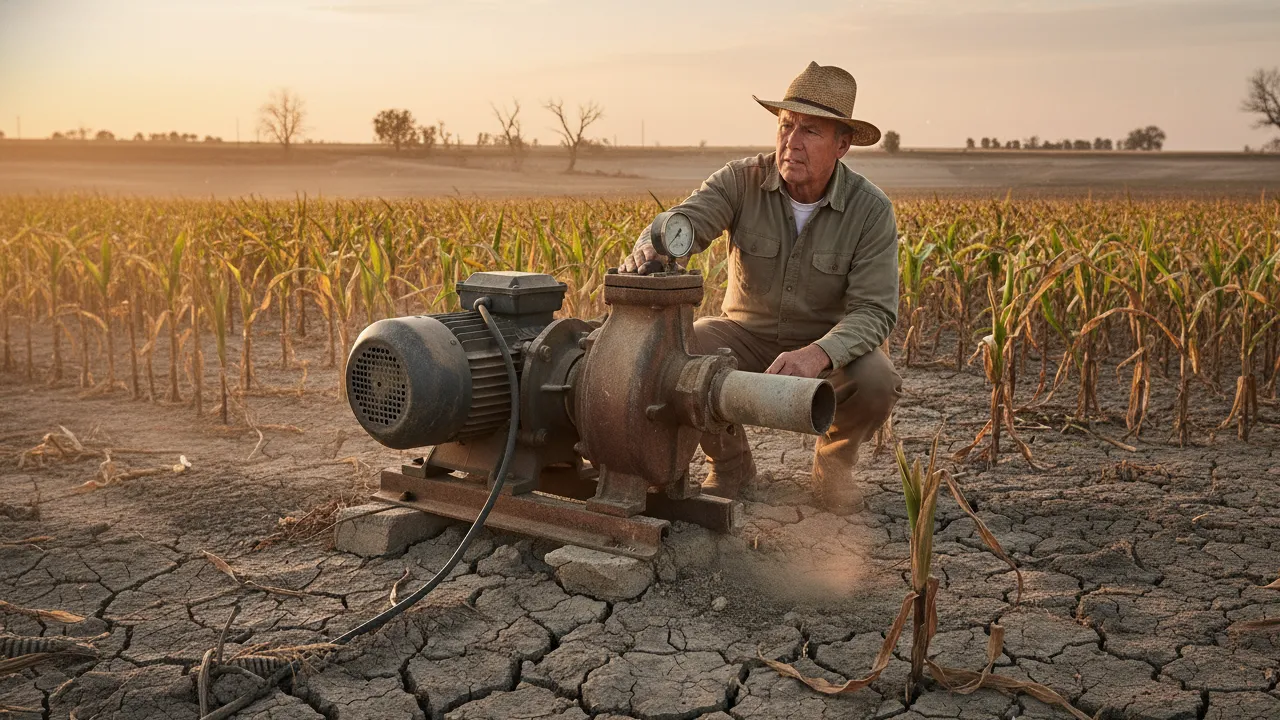 چرا پمپ آب کشاورزی روشن می‌شود اما آب نمی‌دهد؟ 7 دلیل اصلی